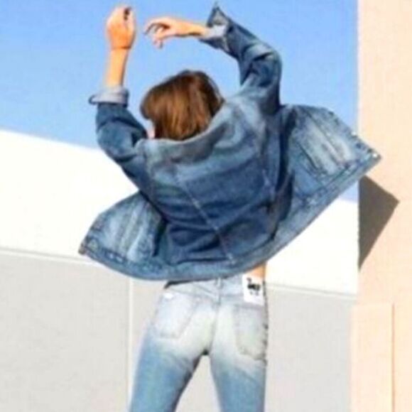 Free People x Sandine Rose Denim Jacket TRES COOL - Picture 3 of 12